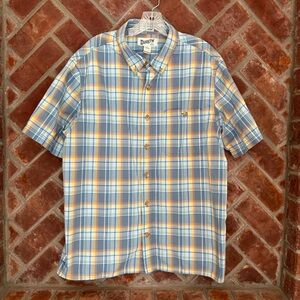 Duluth Trading Untucked‎ Quick Dry Plaid Men’s Size XL Button Up Slim Fit Shirt